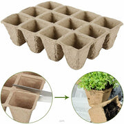 10pcs Biodegradable Seedling Trays 12-Hole Garden Starter V178-66812