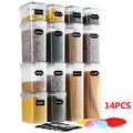 28-Piece Airtight Kitchen Pantry Storage Containers with Lids V178-66813
