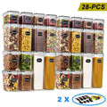 28-Piece Airtight Pantry Storage Containers with Lids for Kitchen Dry Food V178-66814