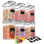 6PCS Food Storage Containers Kitchen Dry Pantry Organiser Airtight Lids V178-66815