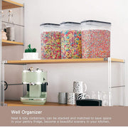 6PCS Food Storage Containers Kitchen Dry Pantry Organiser Airtight Lids V178-66815