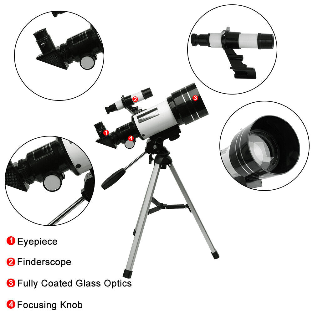 150x Zoom HD Digital Telescope 70mm Aperture Unmounted V178-66818