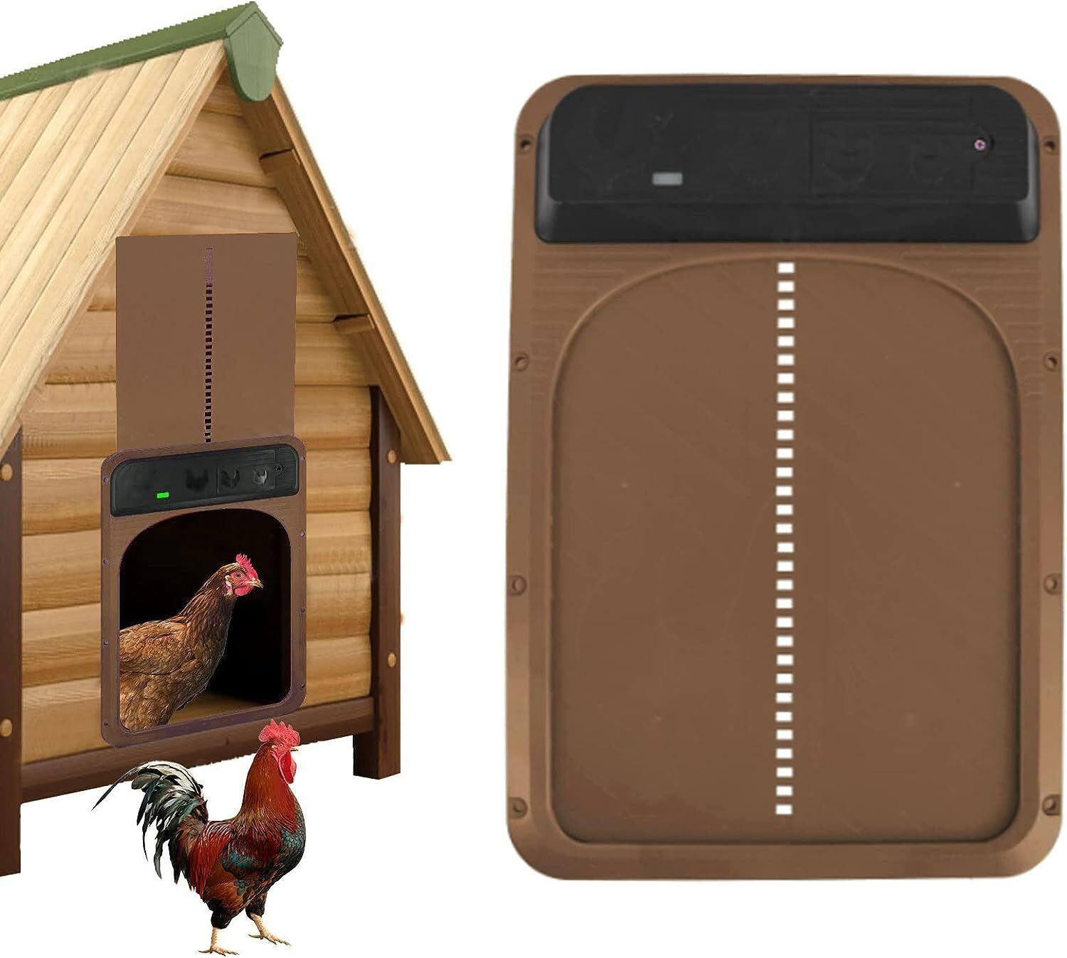 Automatic Chicken Coop Door Opener Solar Timer Sensor LCD AU V178-66819