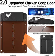 Automatic Chicken Coop Door Opener Solar Timer Sensor LCD AU V178-66819