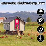 Automatic Chicken Coop Door Opener Solar Timer Sensor LCD AU V178-66819