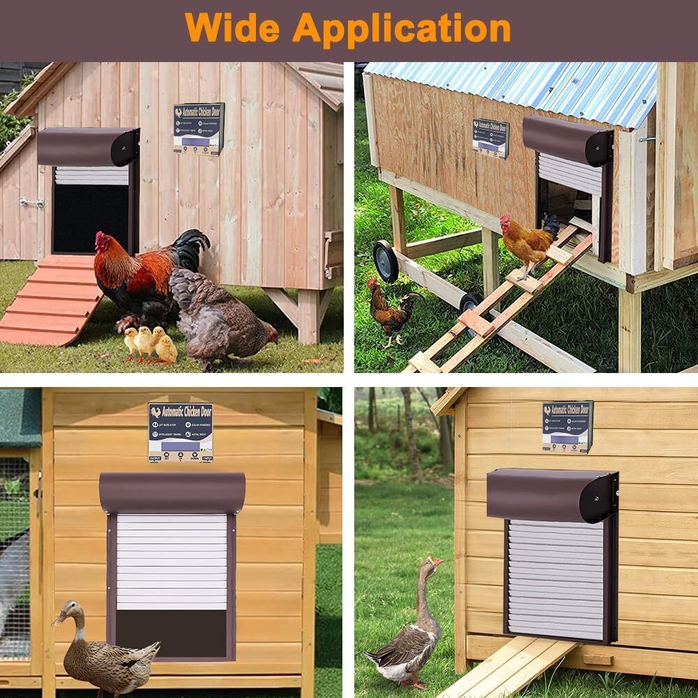 Automatic Chicken Coop Door Opener with Gate Light Sensor Remote V178-66820