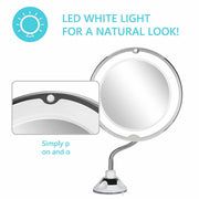 10X LED Magnifying Makeup Mirror 360 degrees Rotation V178-66822