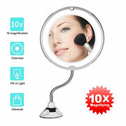 10X LED Magnifying Makeup Mirror 360 degrees Rotation V178-66822