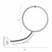 10X LED Magnifying Makeup Mirror 360 degrees Rotation V178-66822