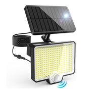 294 LED Solar Light Motion Sensor 6500K Black Outdoor Security Wall Flood Lamp V178-66824