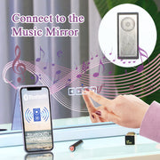 White Bluetooth Hollywood Mirror Rectangle Vanity Wall Light V178-66827