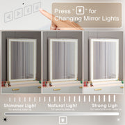 Crystal Vanity Mirror 80CM LED Bluetooth Magnifying V178-66828