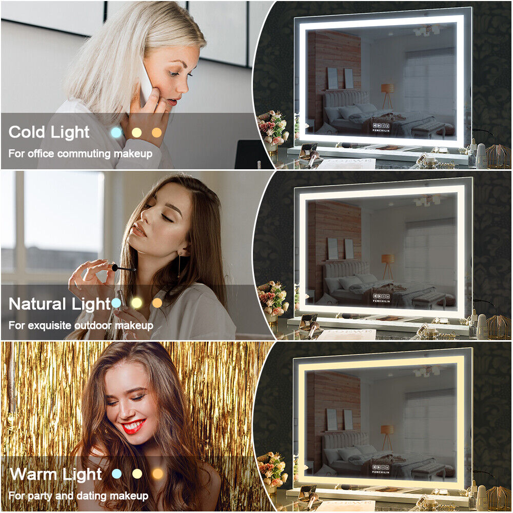 LED Makeup Mirror Bluetooth Touch Sensor Hollywood Vanity V178-66829