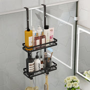 Black Aluminium Shower Caddy 74cm Hanging Storage Rack 35cm V178-66830