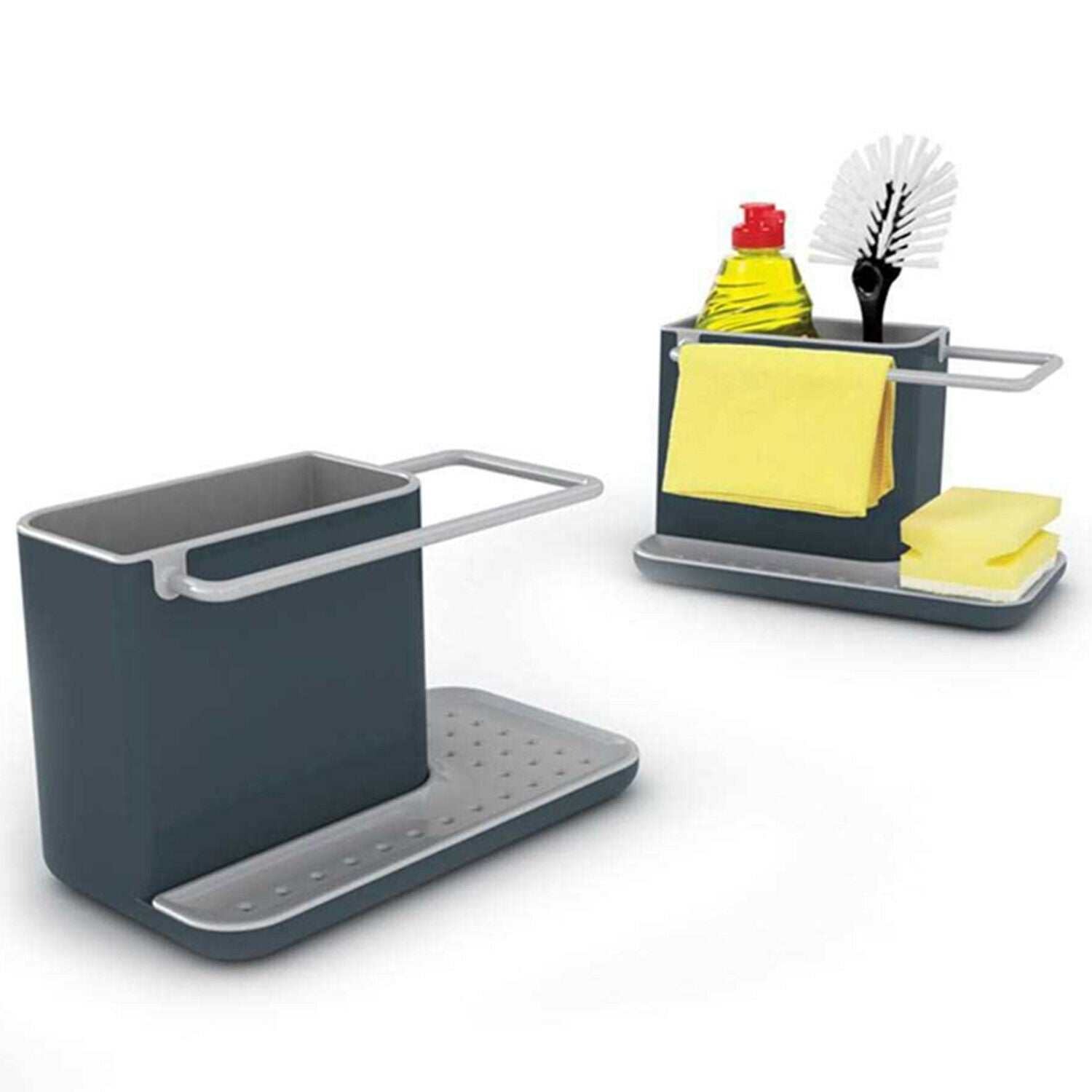 21cm Kitchen Sink Caddy Suction Sponge Soap Holder Organizer 13cm V178-66831