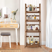 Rustic Wood 4 Tier Plant Stand Bookshelf 38CM Corner Shelf V178-66837