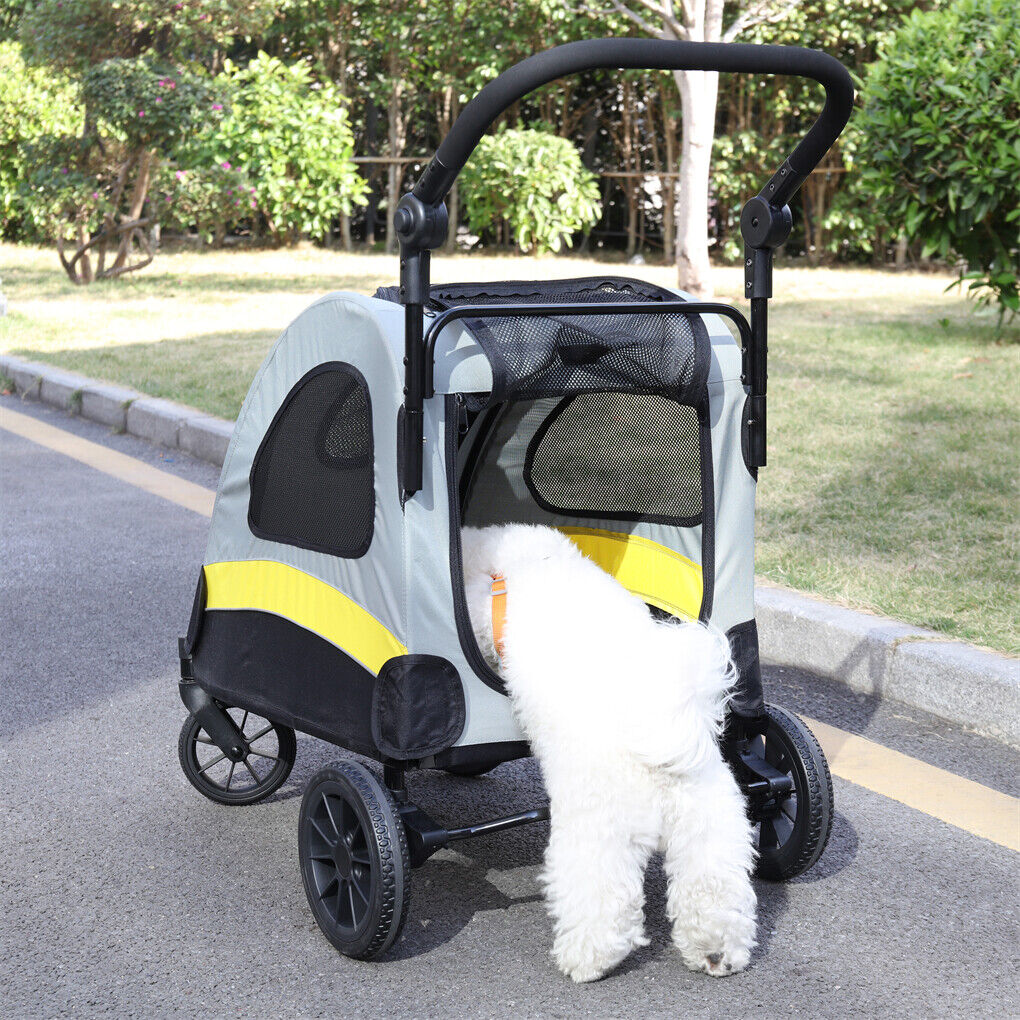 Dog Stroller Foldable Pet Travel Cart M Size V178-66840