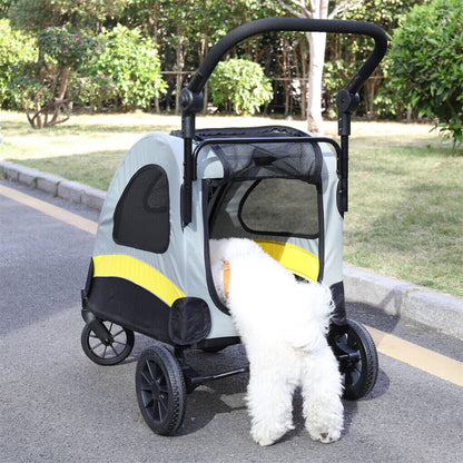 Dog Stroller Foldable Pet Travel Cart M Size V178-66840