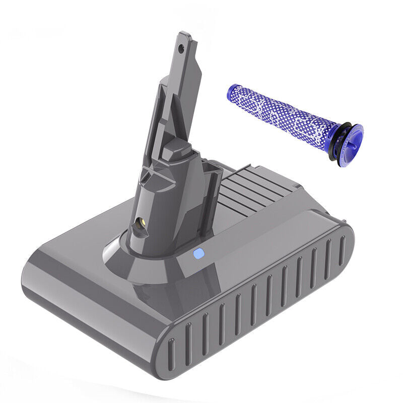 8000mAh Battery + Pre Filter for Dyson V7 SV11 Animal Fluffy V178-66845