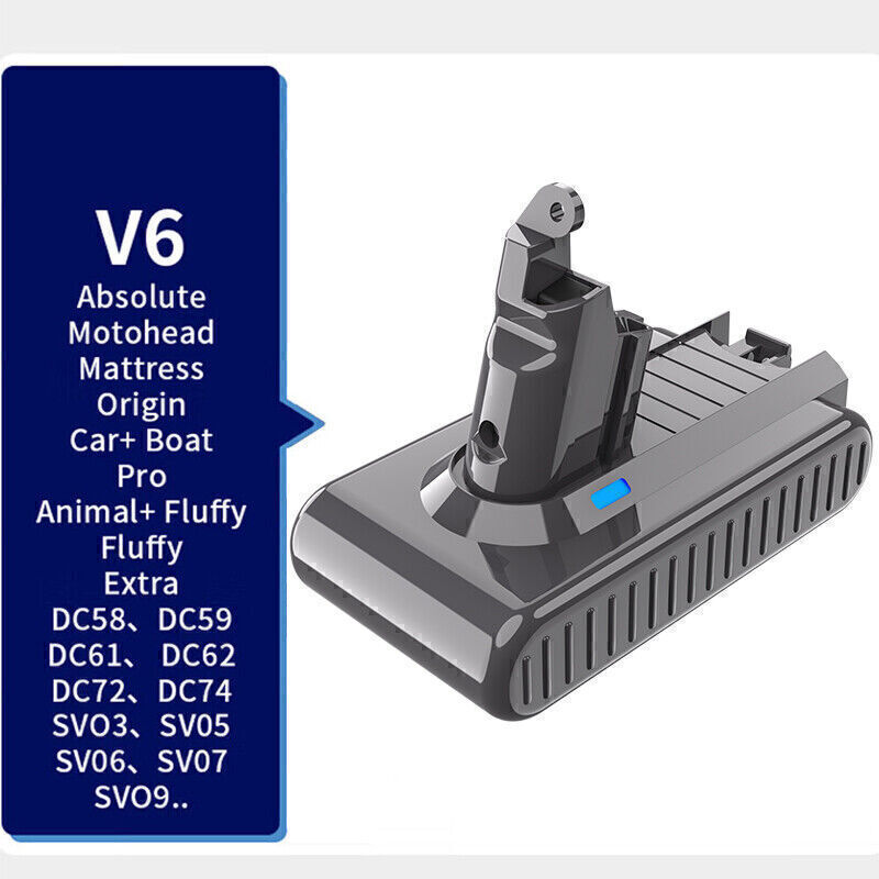 9500mAh Battery for Dyson V6 SV03 SV04 DC58 DC61 DC62 V178-66853