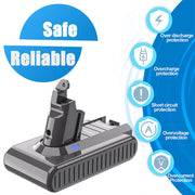 9500mAh Battery for Dyson V6 SV03 SV04 DC58 DC61 DC62 V178-66853