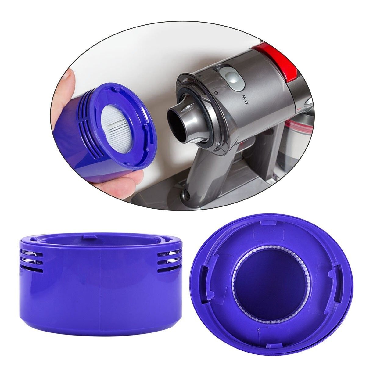 Post Motor Filter for Dyson V7 V8 Cordless Handheld Vacuum V178-66855