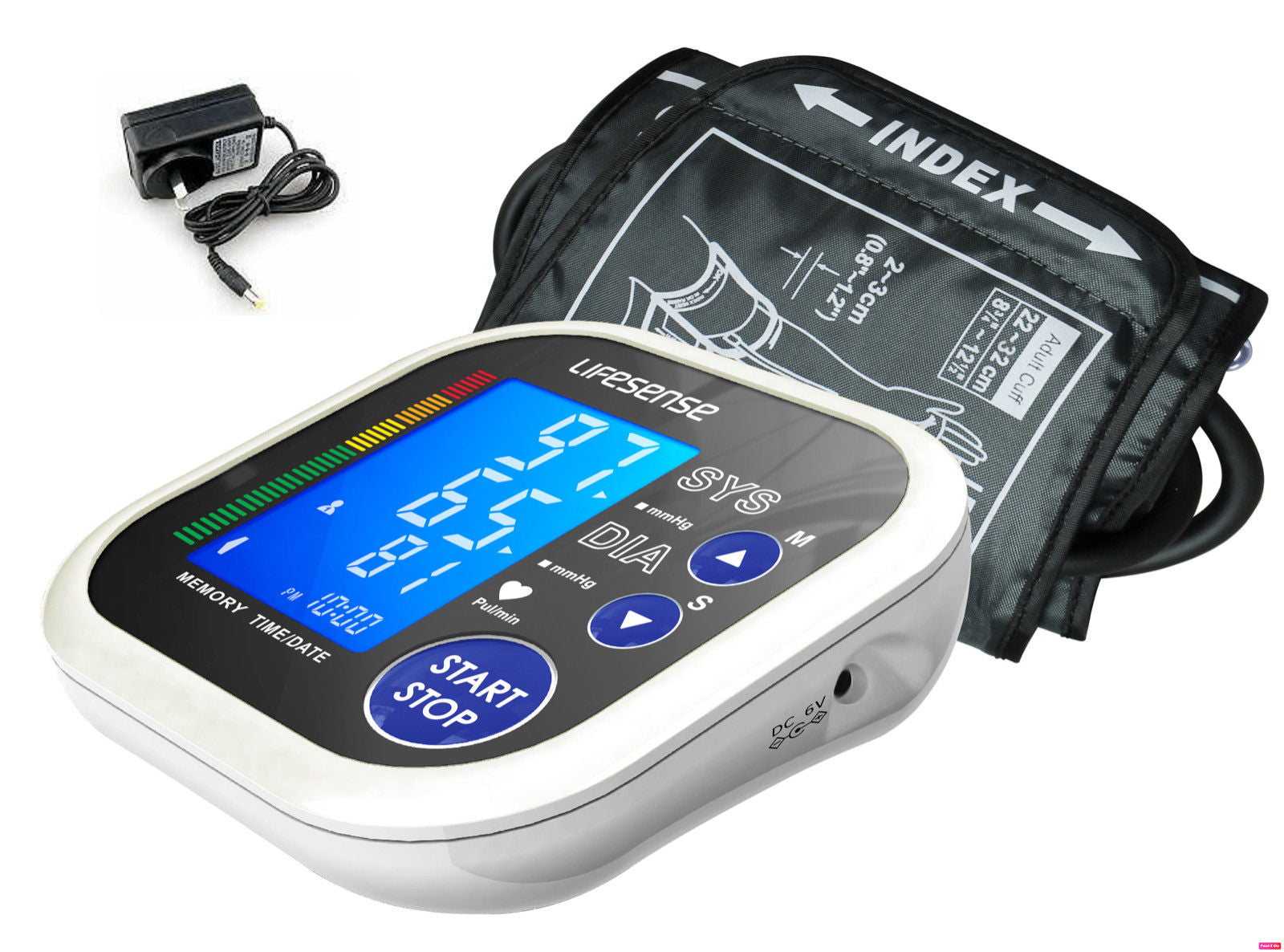 Digital Blood Pressure Monitor Large Cuff + AC Adapter V178-66863