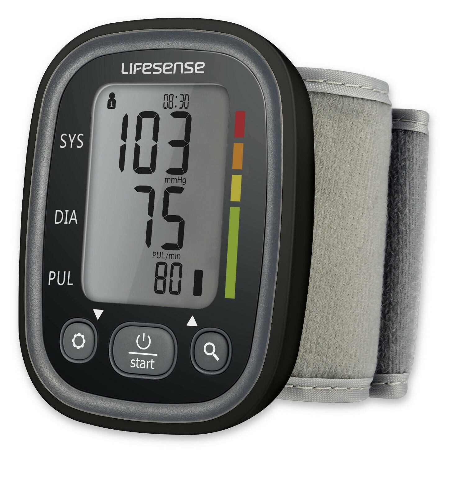 Automatic Digital Wrist Blood Pressure Monitor Black V178-66867