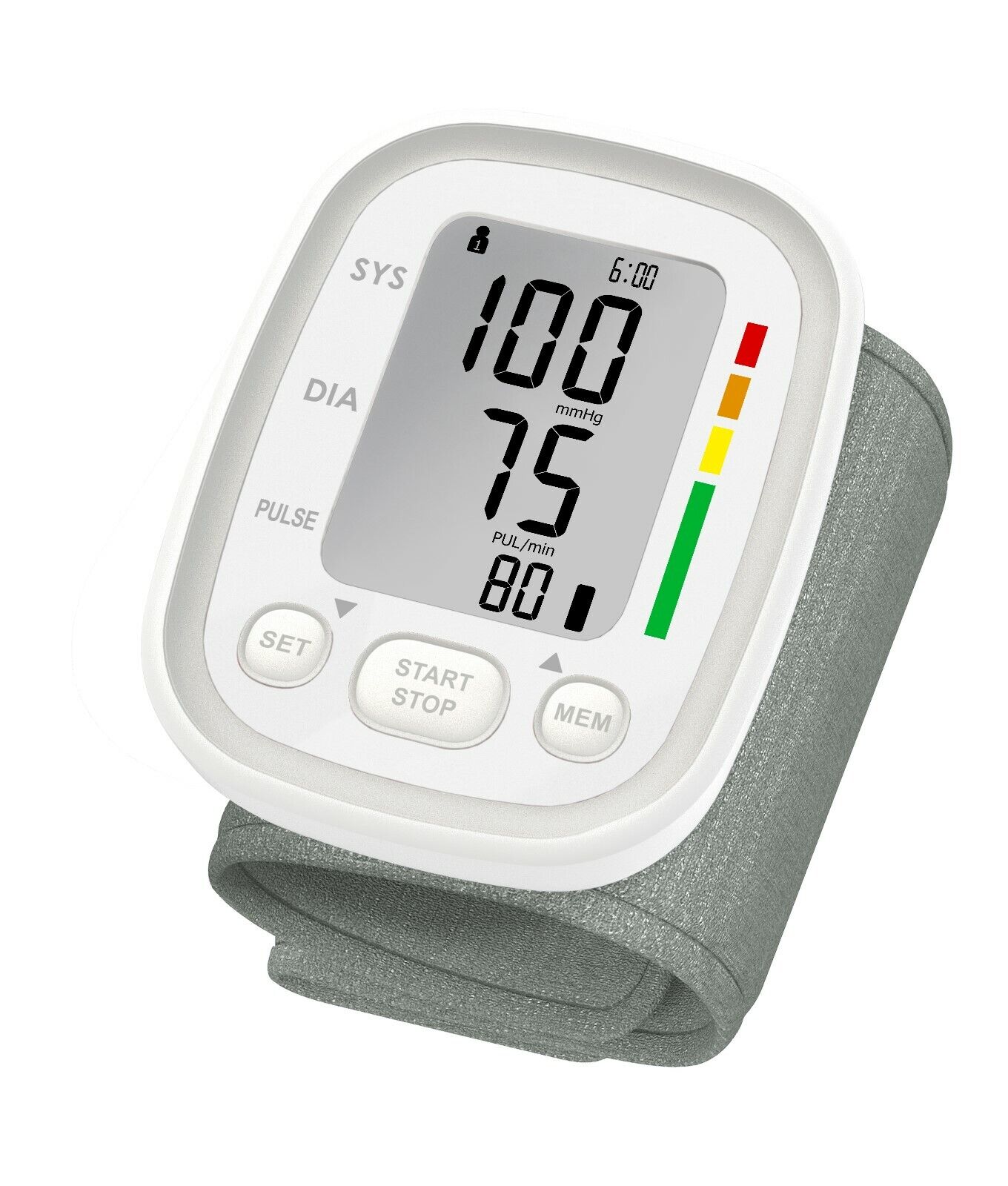 Automatic Digital Wrist Blood Pressure Monitor White V178-66868