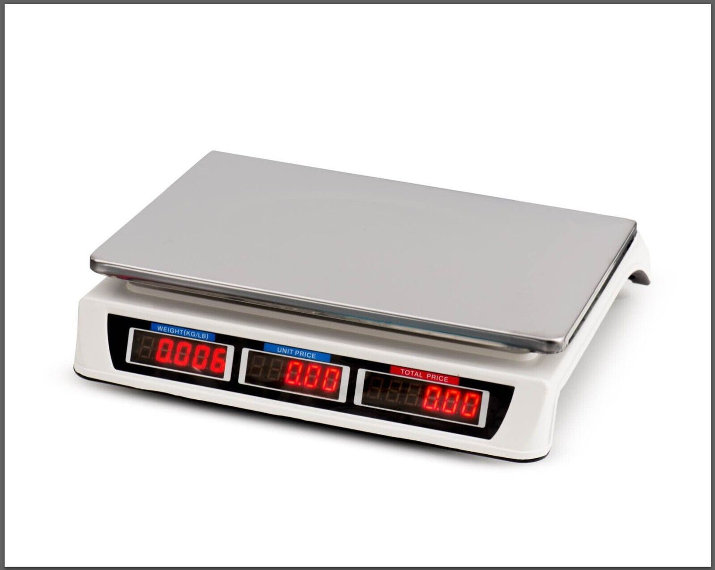 Digital Kitchen Scale Electronic 40KG 1g Increment White V178-66871