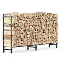 Metal Firewood Rack Log Storage Holder Heavy Duty V178-66893