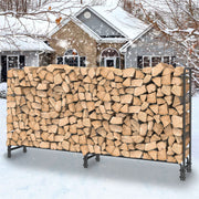 Metal Firewood Rack Log Storage Holder Heavy Duty V178-66893
