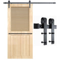 Sliding Barn Door Kit Heavy Duty Rust Resistant Single 2.44M V178-66896