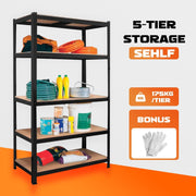 Heavy Duty Warehouse Shelving 75x30x152cm Steel Storage Rack V178-66906