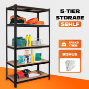 Heavy Duty Warehouse Shelving 75x30x170cm Steel V178-66907