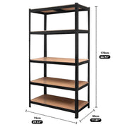 Heavy Duty Warehouse Shelving 75x30x170cm Steel V178-66907