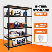 Heavy Duty Warehouse Shelving Rack Steel Garage Storage 180cm V178-66908
