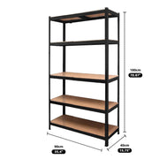 Heavy Duty Warehouse Shelving Rack Steel Garage Storage 180cm V178-66908