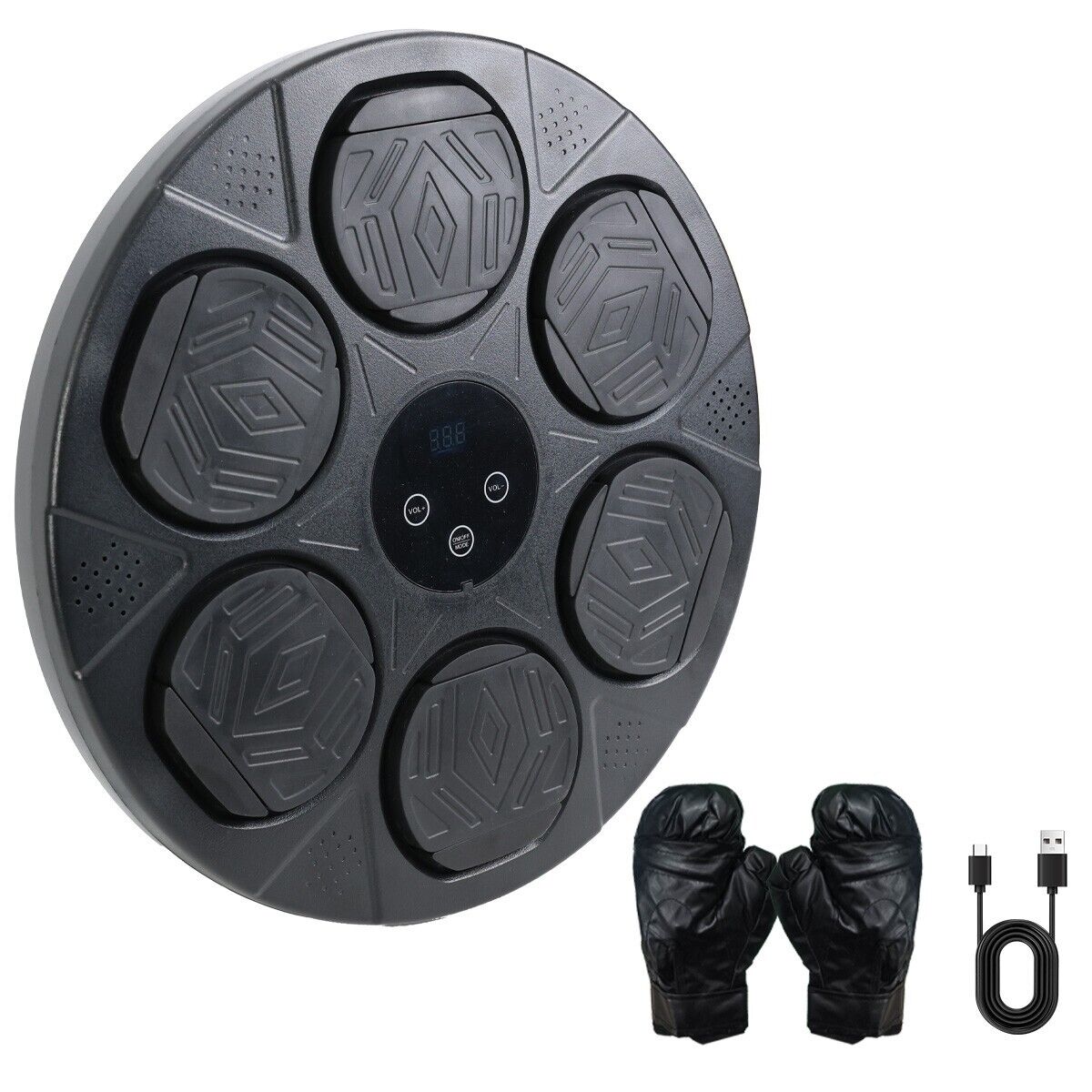 Bluetooth Smart Punching Bag Wall Pad 9 Speeds w/ Gloves V178-66910