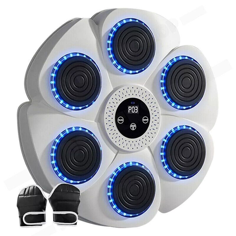 Bluetooth Boxing Machine Wall Mount White, Gloves Included, V178-66912