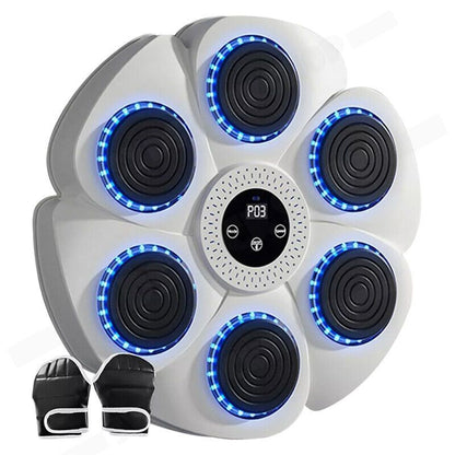 Bluetooth Boxing Machine Wall Mount White, Gloves Included, V178-66912