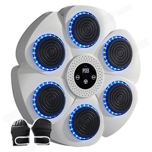 Bluetooth Boxing Machine Wall Mount White, Gloves Included, V178-66912