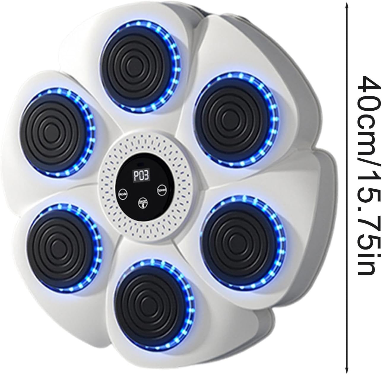 Bluetooth Boxing Machine Wall Mount White, Gloves Included, V178-66912