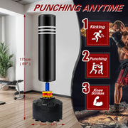 Punching Bag Stand for Adults & Kids - Boxing Training Speed Kick 175cm V178-66913