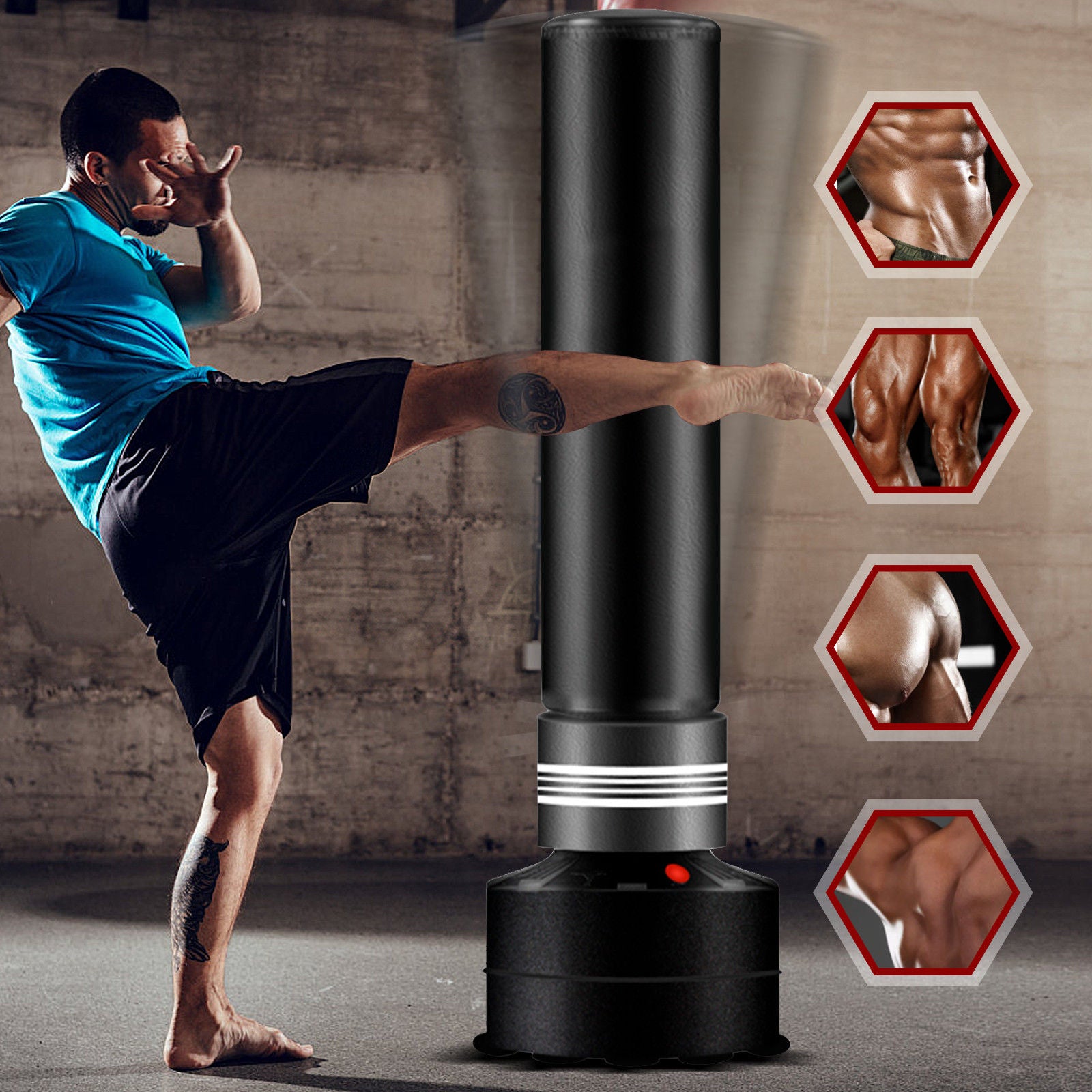 Standing Boxing Bag Punch Training for Adults Kids 170cm V178-66914