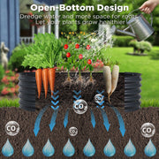 Oval Raised Garden Bed 160x80x42cm Galvanised Steel Planter V178-66915