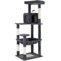 Cat Tower Tree Condo Scratching Post Dark Grey 142cm V178-66919