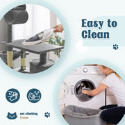 Grey Cat Tree Tower Condo Scratching Post Bed Stand 1.4M V178-66921