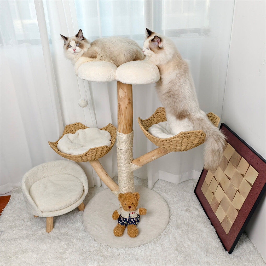 Cat Tree Tower Condo Scratcher Bed Sisal Plush Toy Ball V178-66923