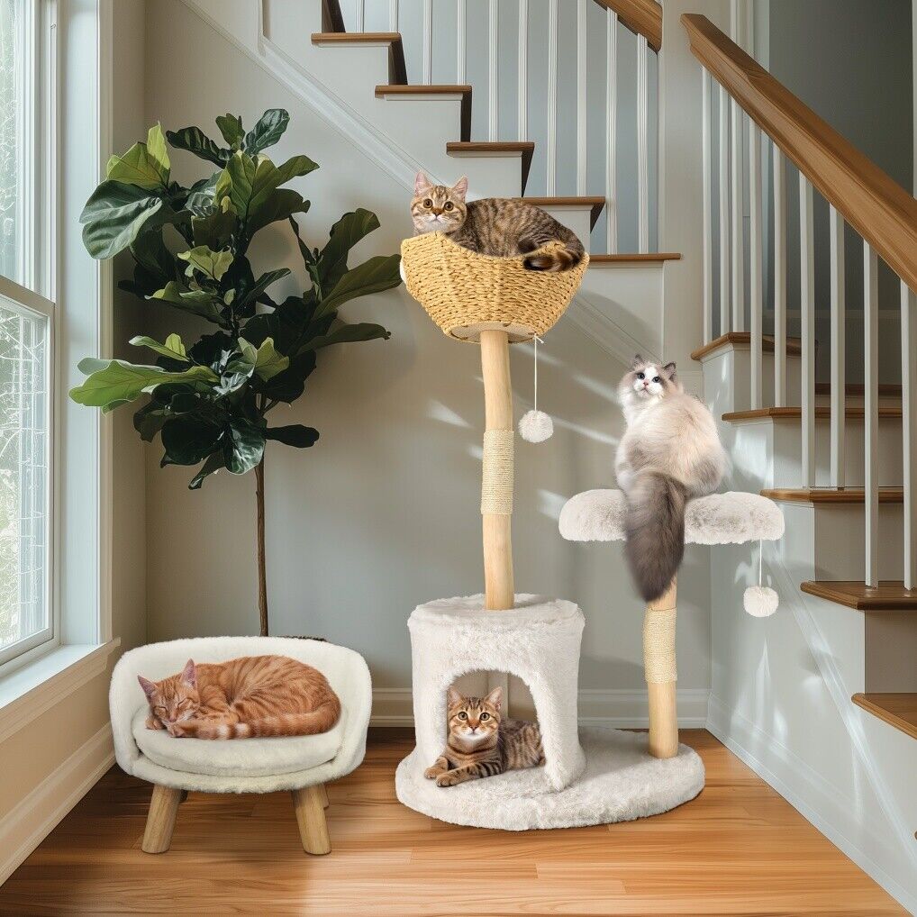Cat Tree Condo Activity Center Sisal Scratcher Tower V178-66924